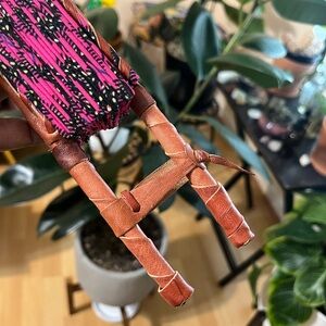 Fabric and Leather Fan